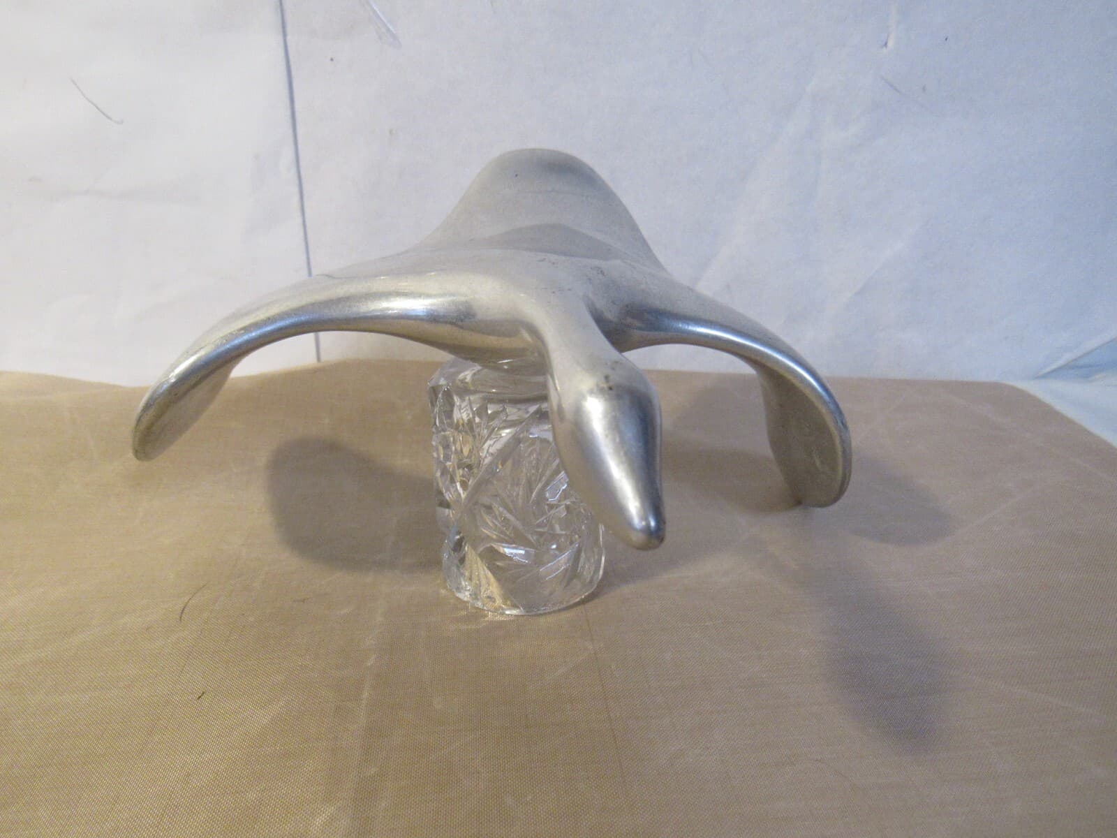 Hoselton Canada Aluminum Flying CANADIAN GOOSE Sculpture Signed Numbered W41S - Thumbnail 9