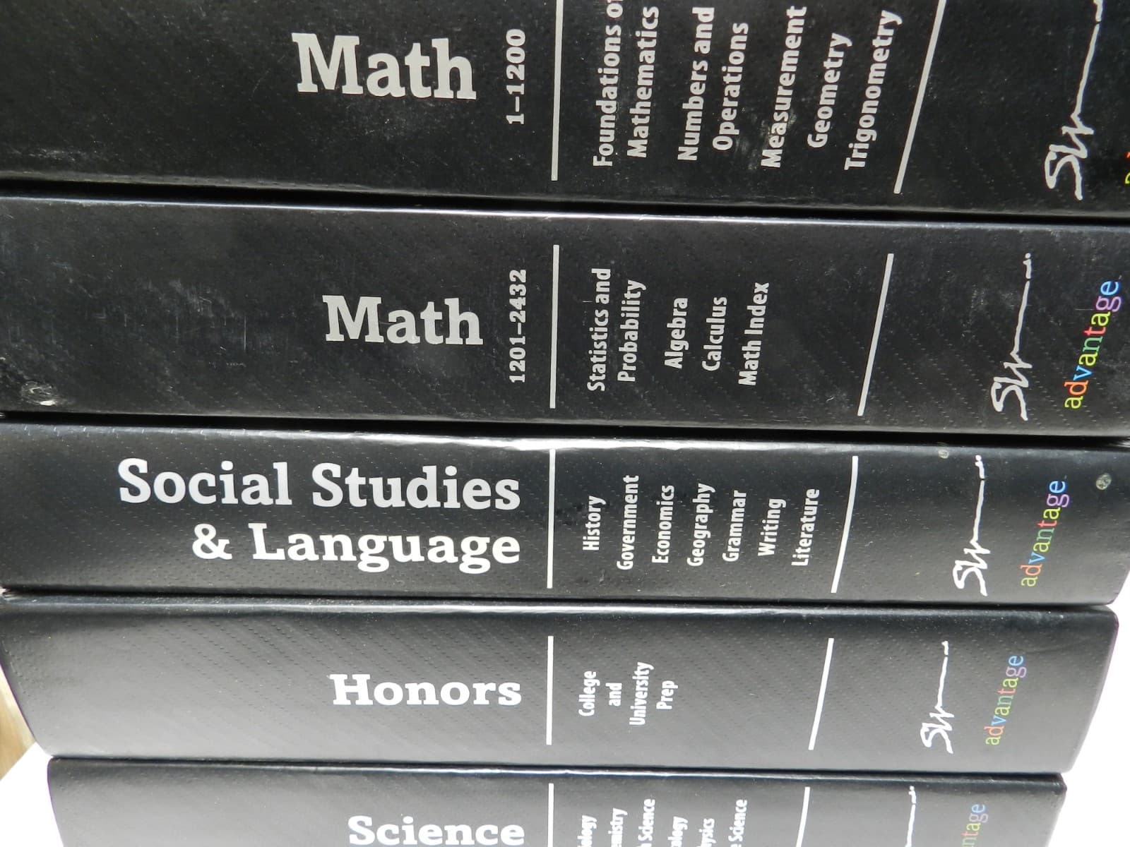 SW Advantage 6 Book Set - Math 1&2 Science Social Studies Language Honors E50K - Thumbnail 3