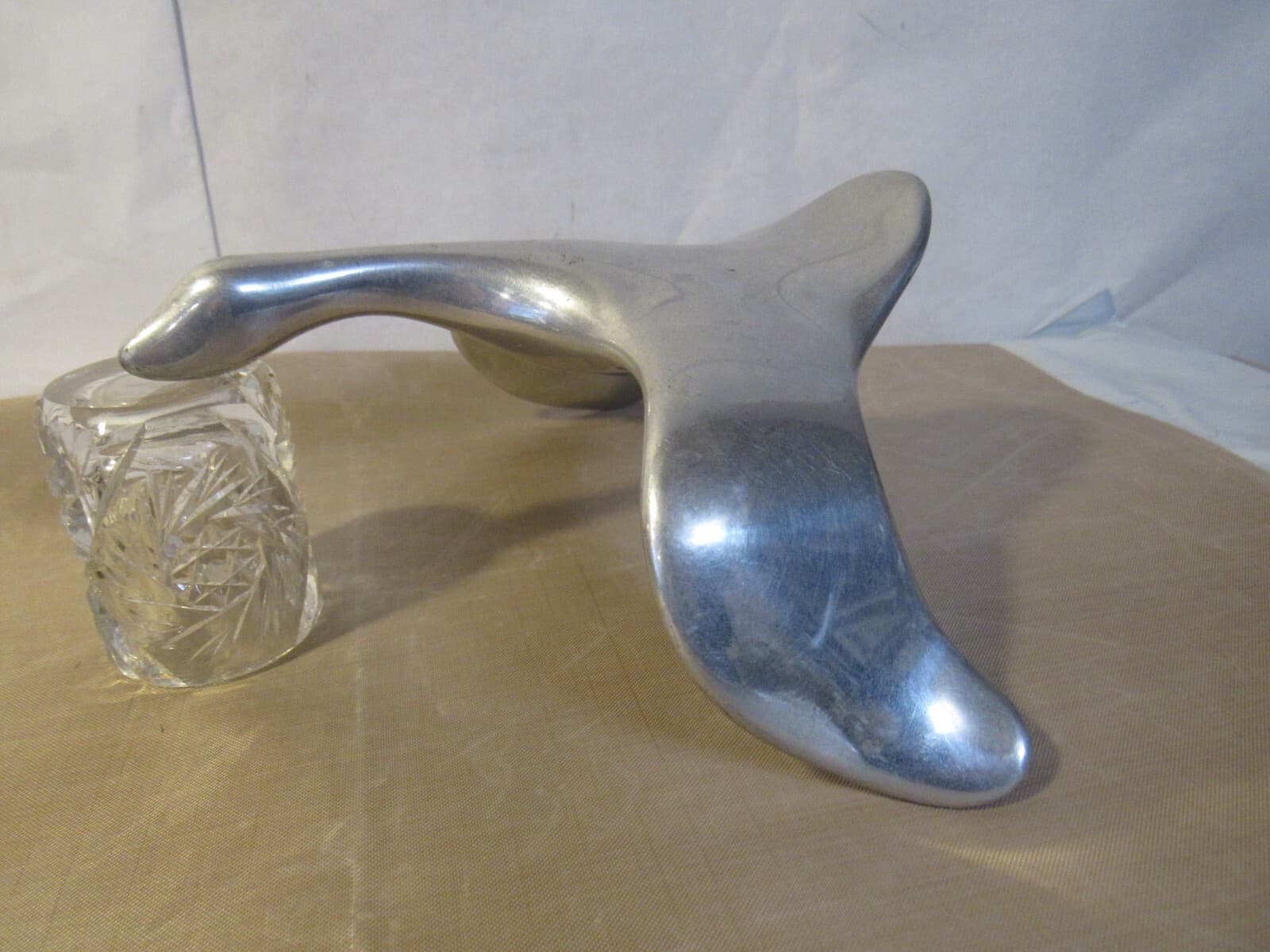 Hoselton Canada Aluminum Flying CANADIAN GOOSE Sculpture Signed Numbered W41S - Thumbnail 7