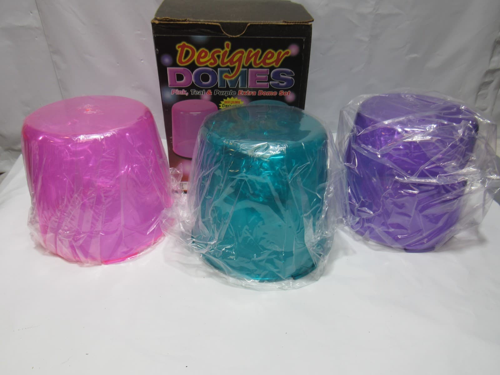 Rotating Multi Flasher Replacement Domes Pink Teal Purple 5 Domes (T25J) - Thumbnail 4