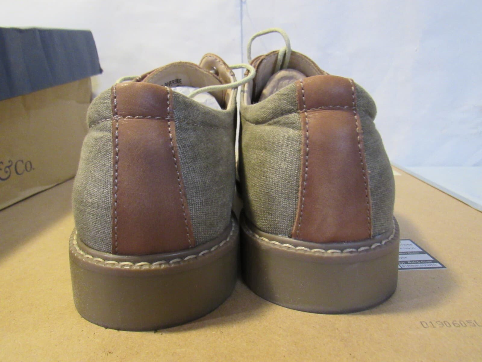 G.H. Bass & Co Men’s Size 9 M Bass-Riverside Oxford Dress Shoes Tan B64M - Thumbnail 6