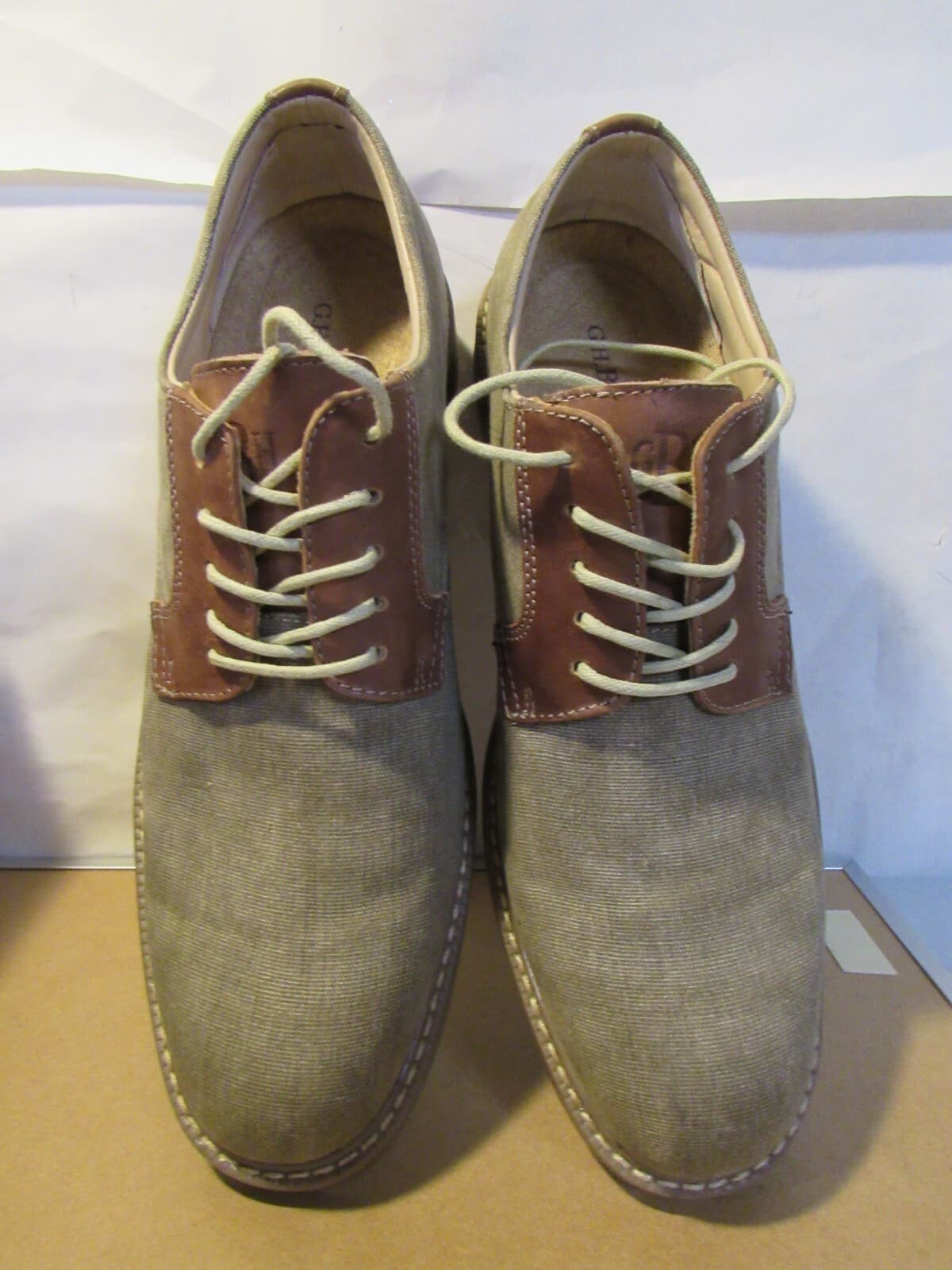 G.H. Bass & Co Men’s Size 9 M Bass-Riverside Oxford Dress Shoes Tan B64M - Thumbnail 3