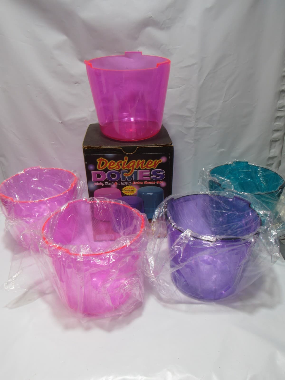 Rotating Multi Flasher Replacement Domes Pink Teal Purple 5 Domes (T25J) - Thumbnail 2
