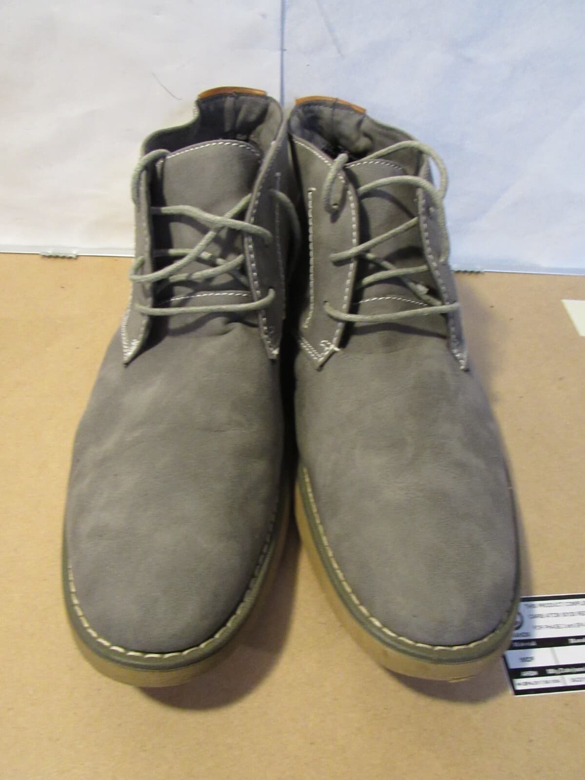 Steve Madden Lander Gray Mens Dress Boots Size 10 M B61M - Thumbnail 2