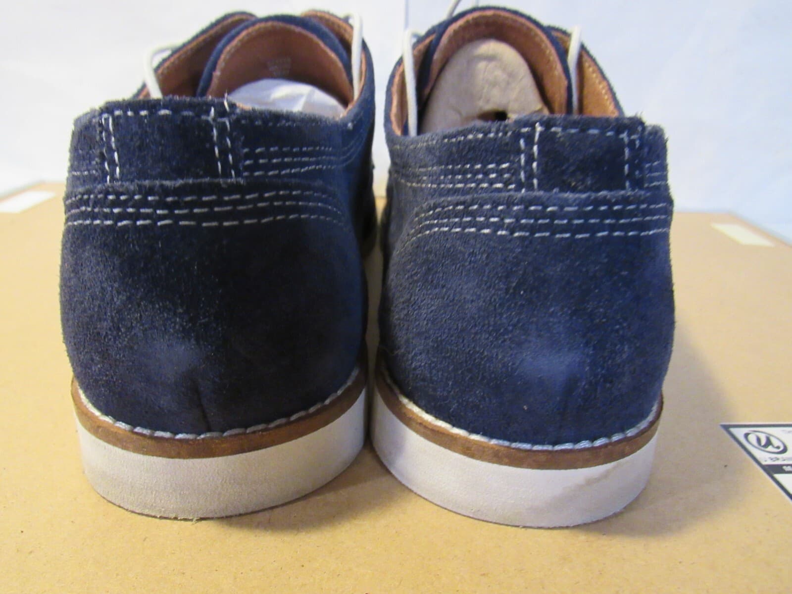 Jeffery Tyler Mens Gavin Oxford Dress Shoes Blue Suede SZ 10 M B69M - Thumbnail 4