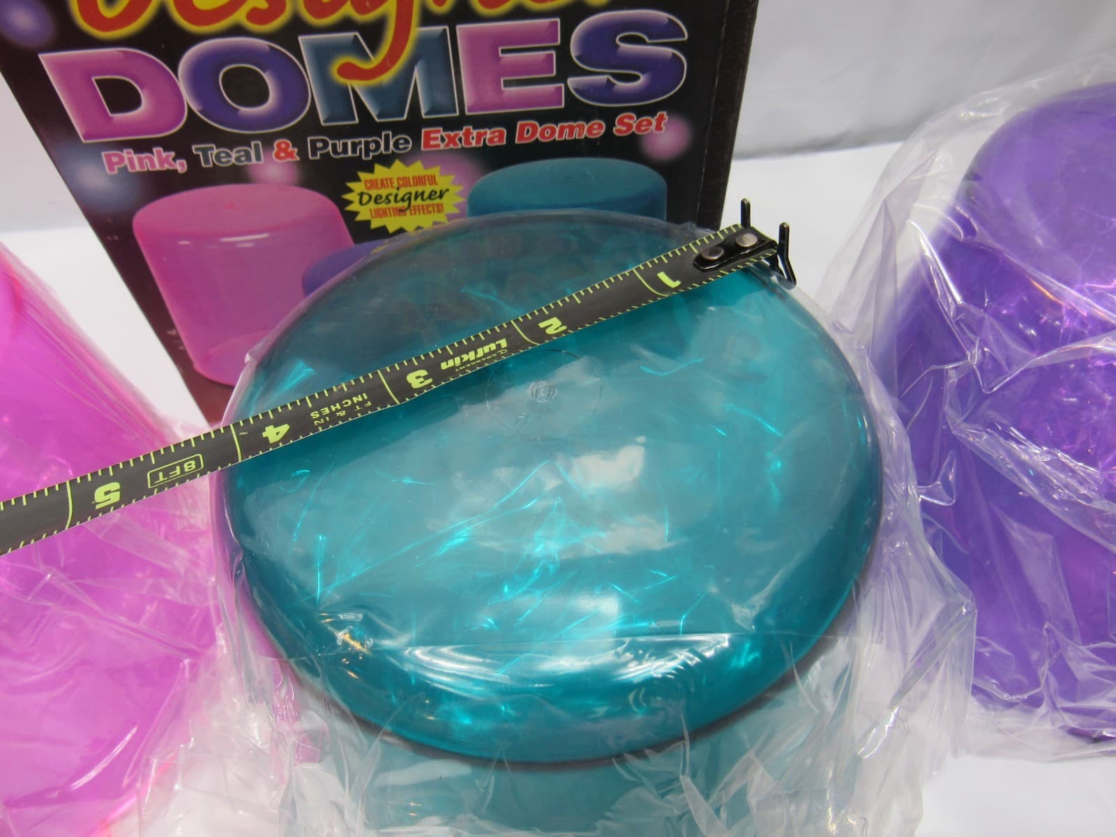 Rotating Multi Flasher Replacement Domes Pink Teal Purple 5 Domes (T25J) - Thumbnail 6