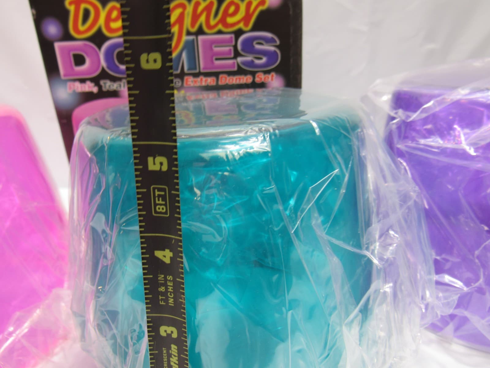 Rotating Multi Flasher Replacement Domes Pink Teal Purple 5 Domes (T25J) - Thumbnail 5