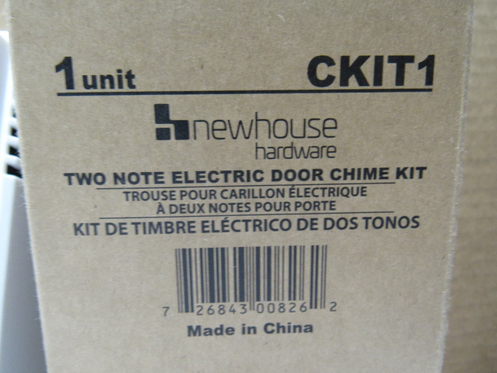Newhouse Hardware CKIT1 Two Note Electric Door Bell Chime Kit w/ 16V/10VA - Thumbnail 7