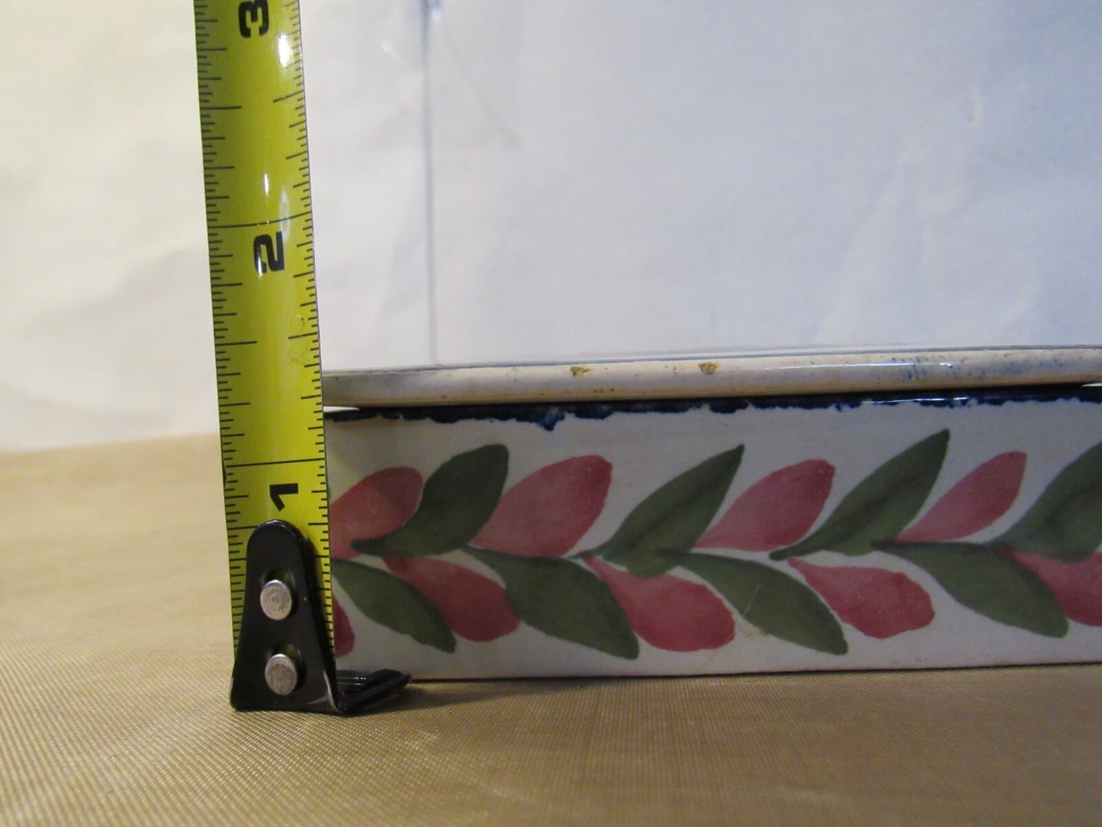 HB Quimper Faience France Trinket Box with Lid Breton Woman France W43S - Thumbnail 7