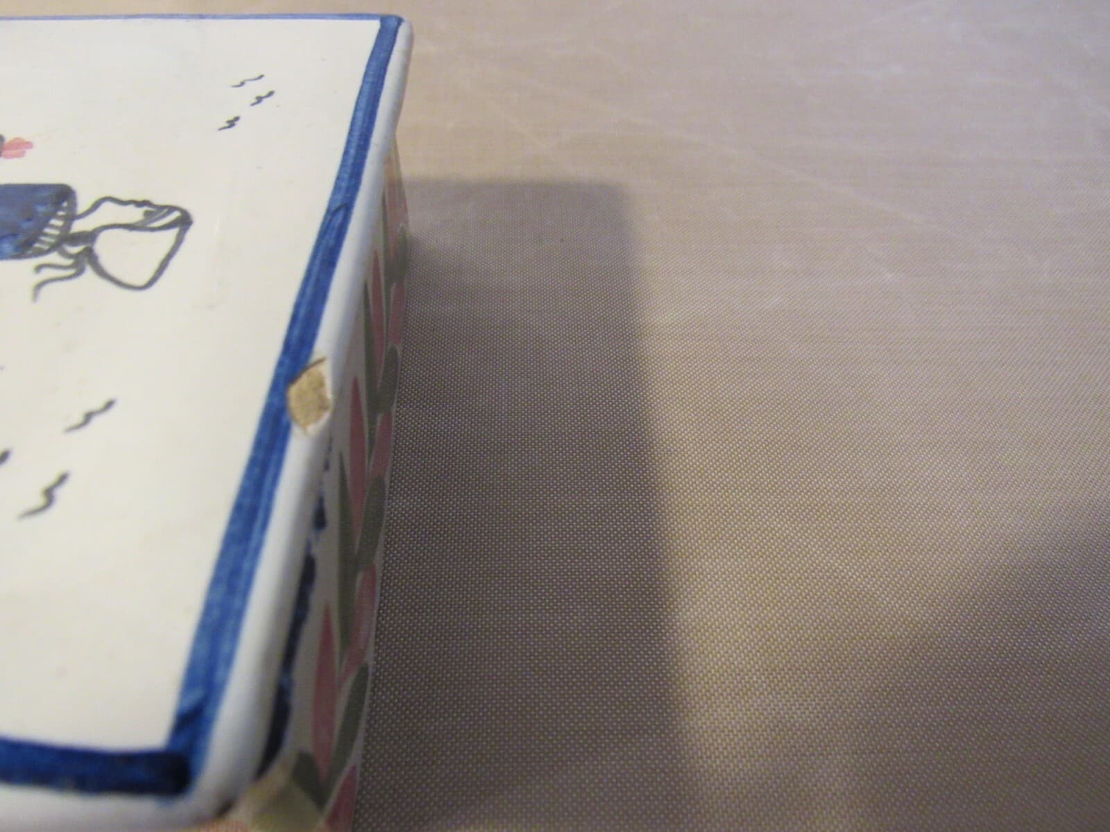 HB Quimper Faience France Trinket Box with Lid Breton Woman France W43S - Thumbnail 10