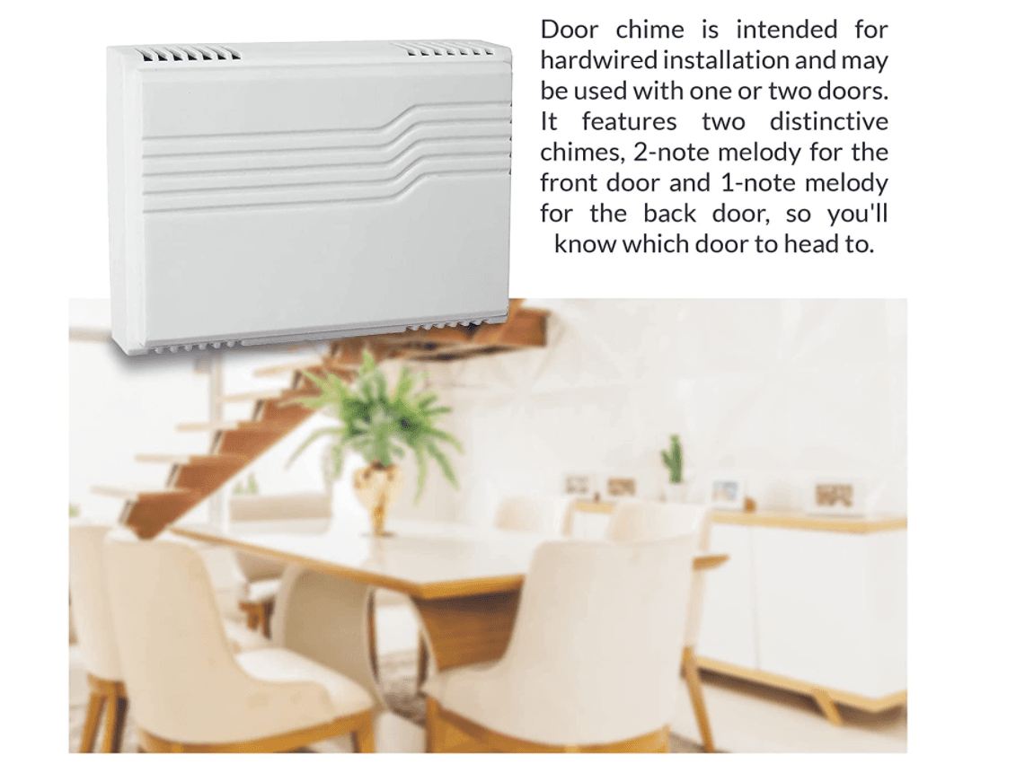 Newhouse Hardware CKIT1 Two Note Electric Door Bell Chime Kit w/ 16V/10VA - Thumbnail 2