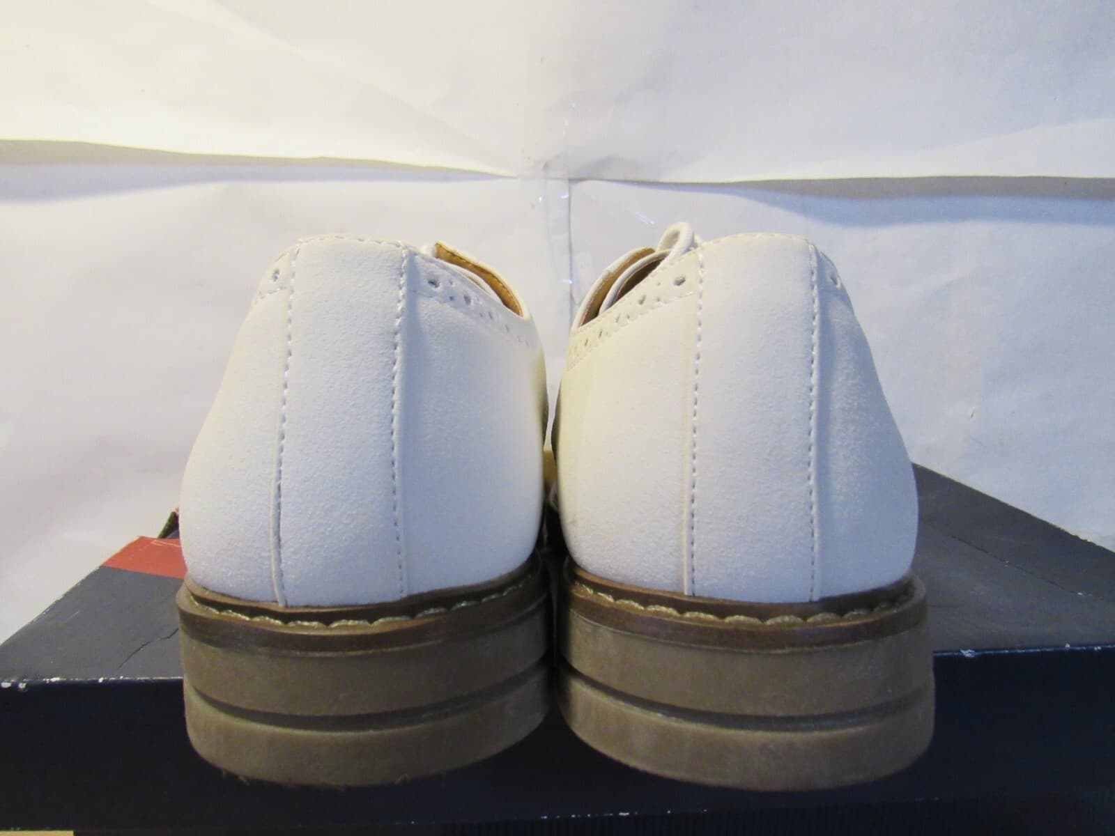 Izod Chad Chalk Lace Up Men's Dress Casual Oxford Shoe Size 9.5 M Cream B65M - Thumbnail 5