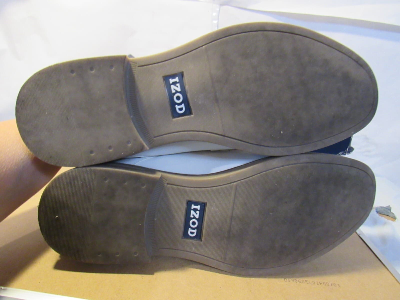 Izod Chad Chalk Lace Up Men's Dress Casual Oxford Shoe Size 9.5 M Cream B65M - Thumbnail 8
