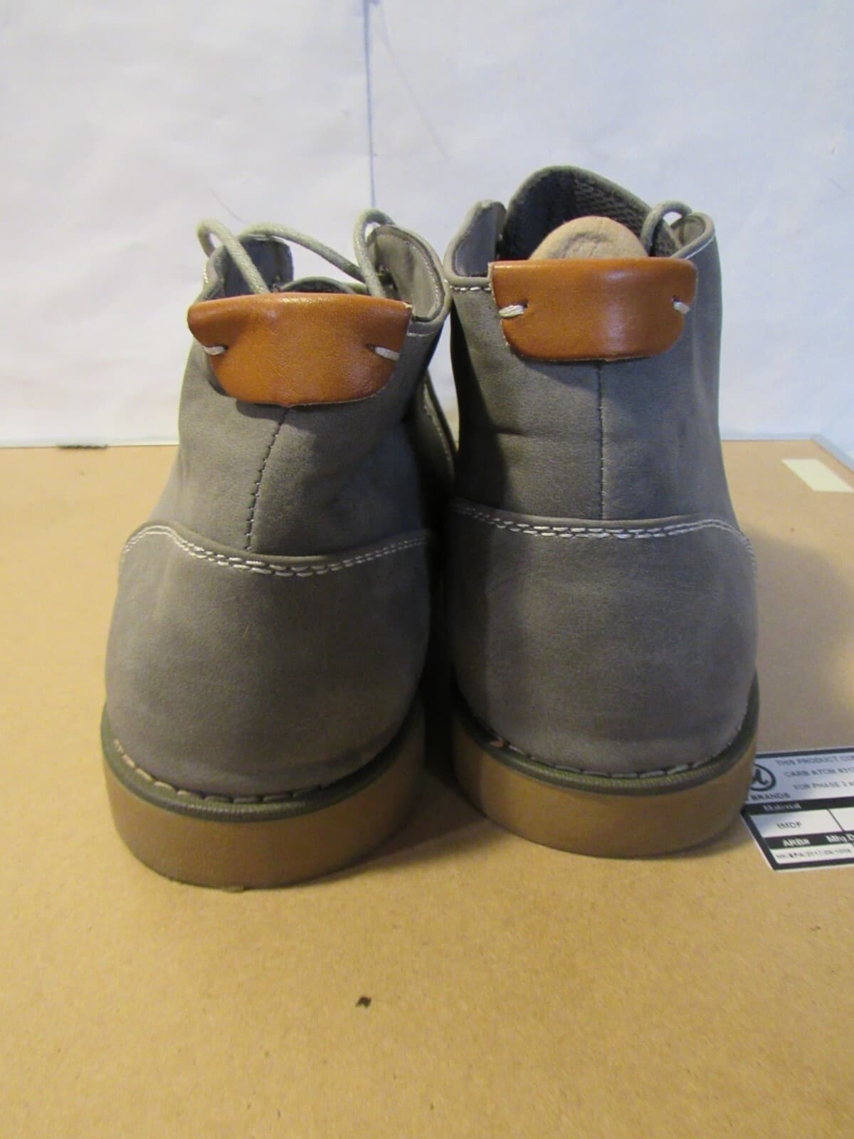 Steve Madden Lander Gray Mens Dress Boots Size 10 M B61M - Thumbnail 4