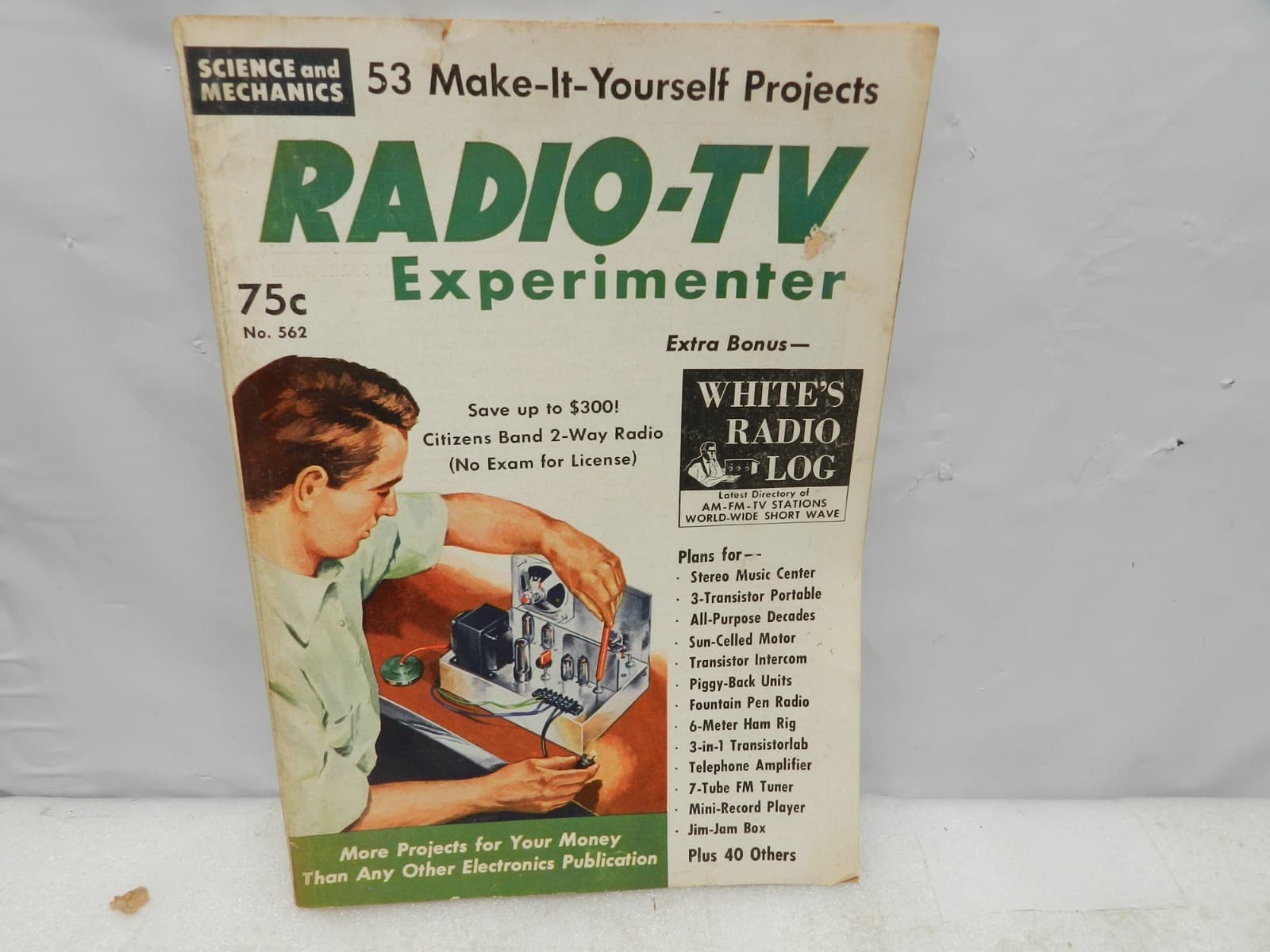 10 Vintage Radio-TV Experimenter Magazines 1950s 1960s Science & Mechanics M34J - Thumbnail 11