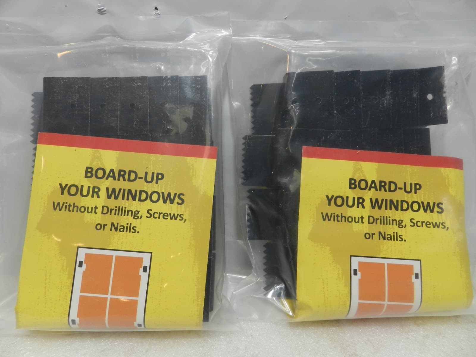 2 Packs - PLYLOX 1/2" Carbon Steel Hurricane Window Clips 40 Clips (M35J)