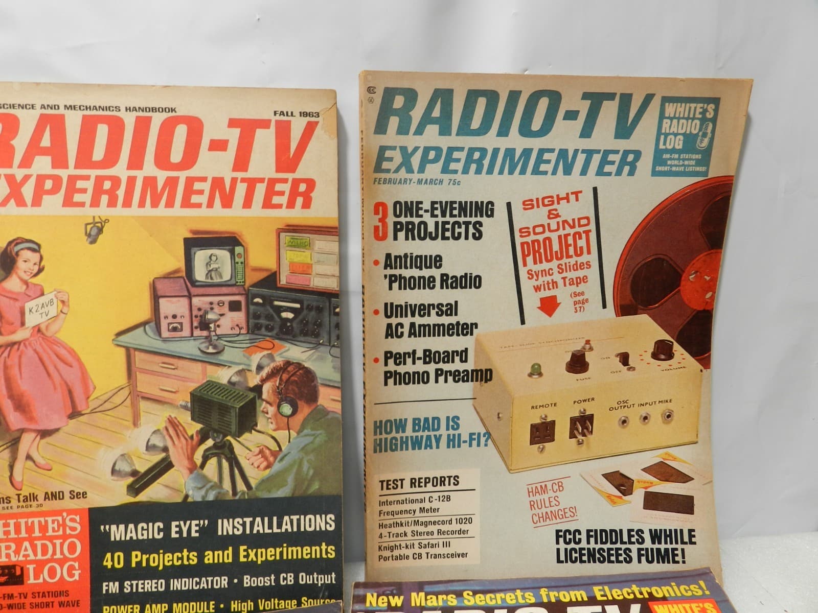 10 Vintage Radio-TV Experimenter Magazines 1950s 1960s Science & Mechanics M34J - Thumbnail 3