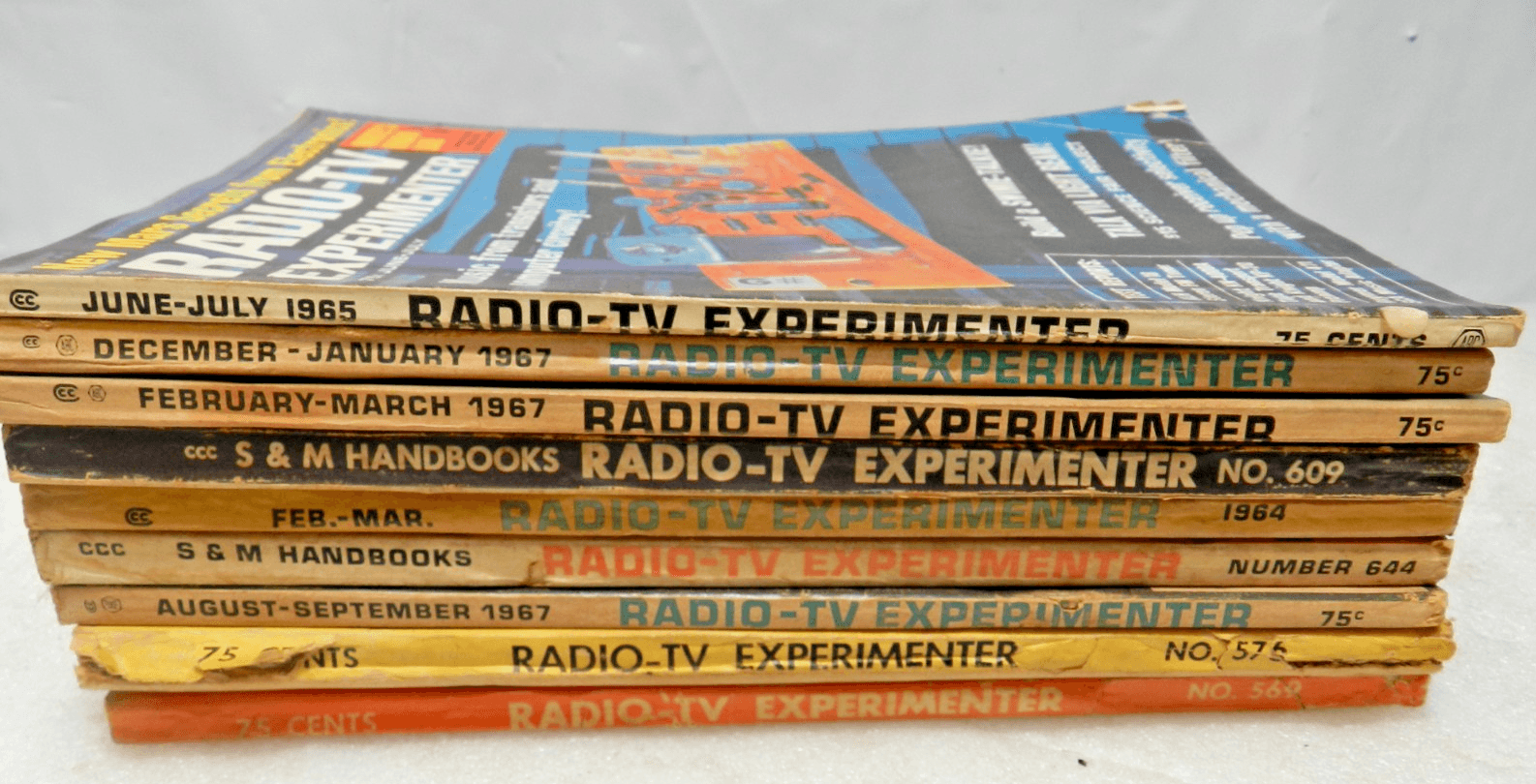 10 Vintage Radio-TV Experimenter Magazines 1950s 1960s Science & Mechanics M34J - Thumbnail 8