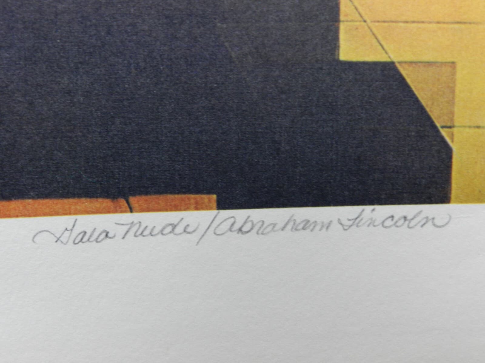 After Salvador Dali Gala Nude/ Lincoln Artist Proof H/C Pencil Numbered Print K - Thumbnail 5