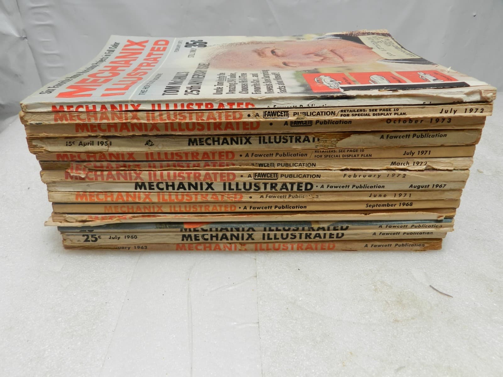 14 Vintage Mechanix Illustrated Magazine 1950's 1960's 1970's Fawcett (M36J) - Thumbnail 6