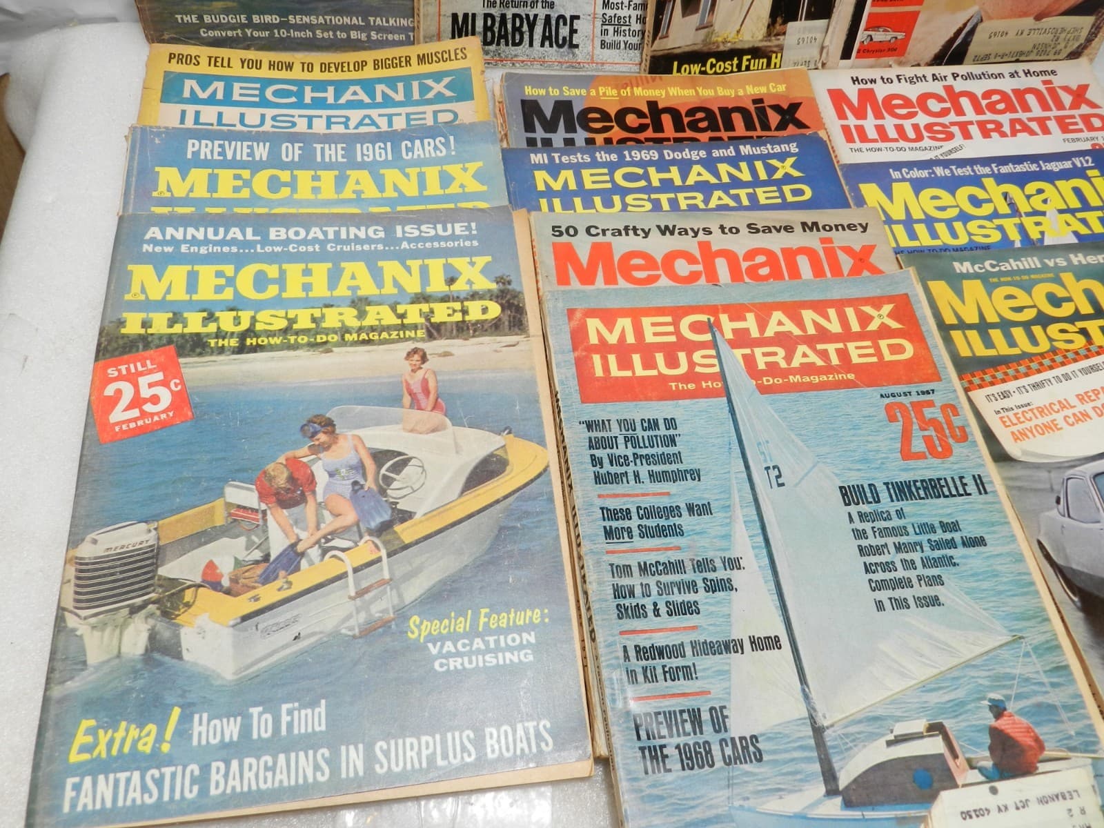14 Vintage Mechanix Illustrated Magazine 1950's 1960's 1970's Fawcett (M36J) - Thumbnail 4