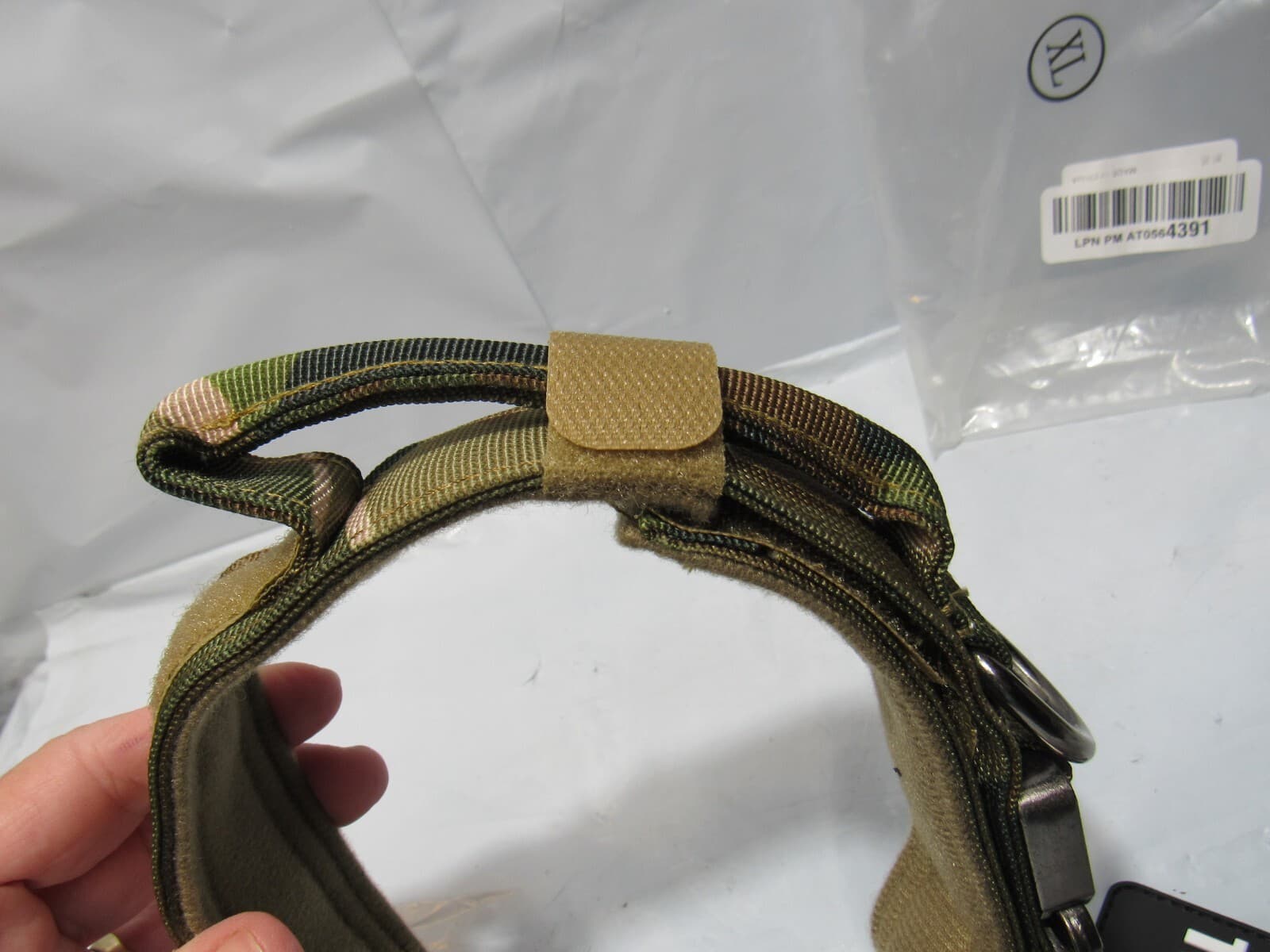 Tactical XL Dog Collar Leash Heavy Duty K9 Training Kit Patches Airtag P53 - Thumbnail 8