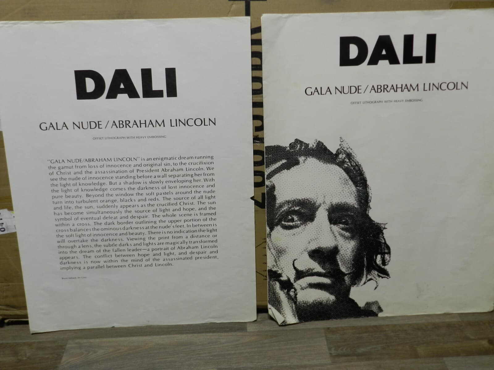 After Salvador Dali Gala Nude/ Lincoln Artist Proof H/C Pencil Numbered Print K - Thumbnail 6