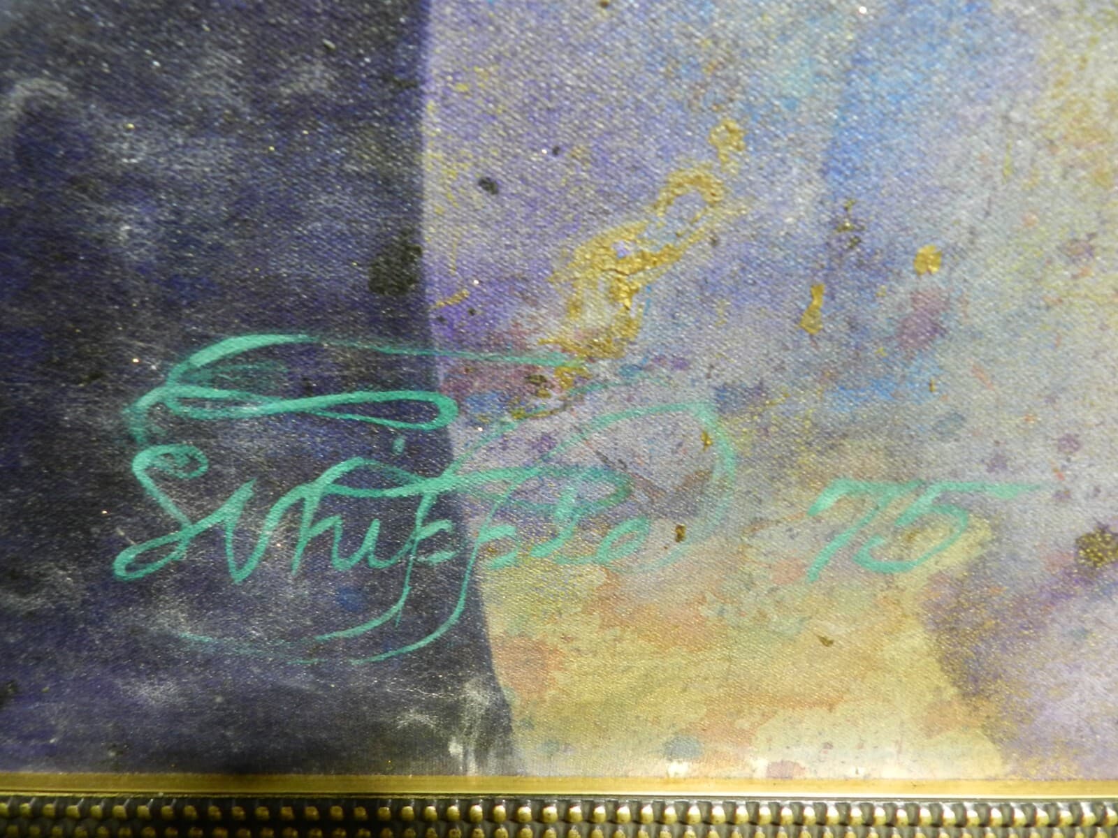 Rare Original 1975 Signed Michael Whipple Eroticia Painting 47.5" x 25.5" K - Thumbnail 5