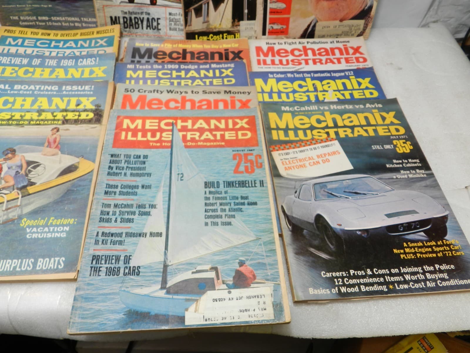 14 Vintage Mechanix Illustrated Magazine 1950's 1960's 1970's Fawcett (M36J) - Thumbnail 5