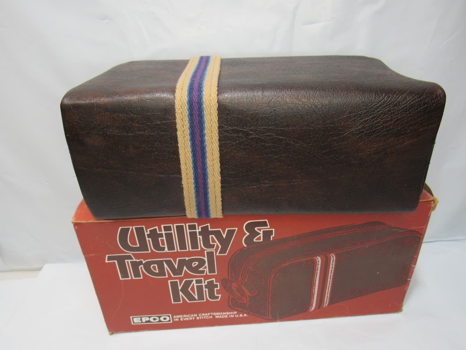 Vintage Epco Utility and Travel Kit Bag Toiletry Travel Bag Mens Unused T44JJ - Thumbnail 4