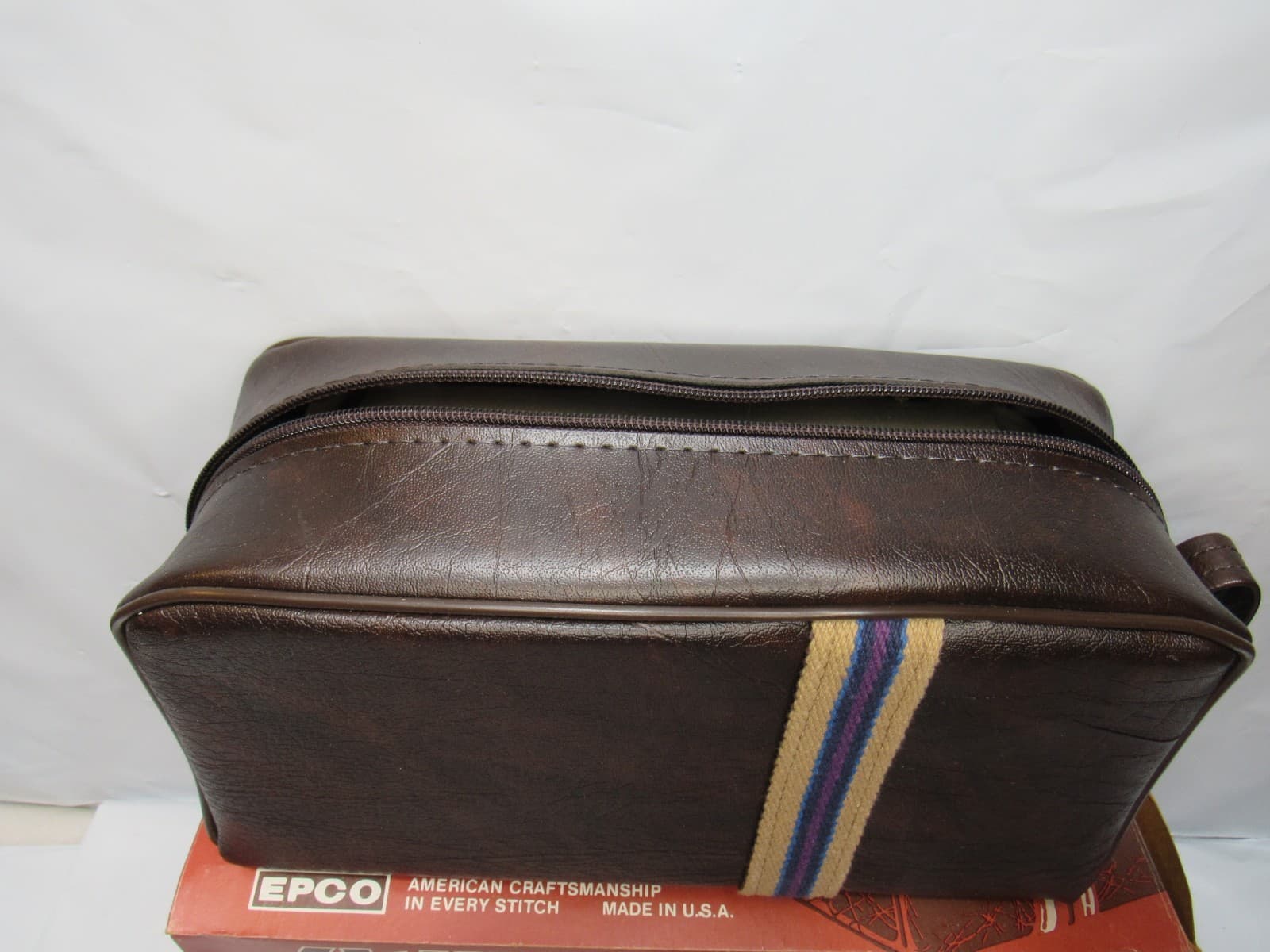 Vintage Epco Utility and Travel Kit Bag Toiletry Travel Bag Mens Unused T44JJ - Thumbnail 3