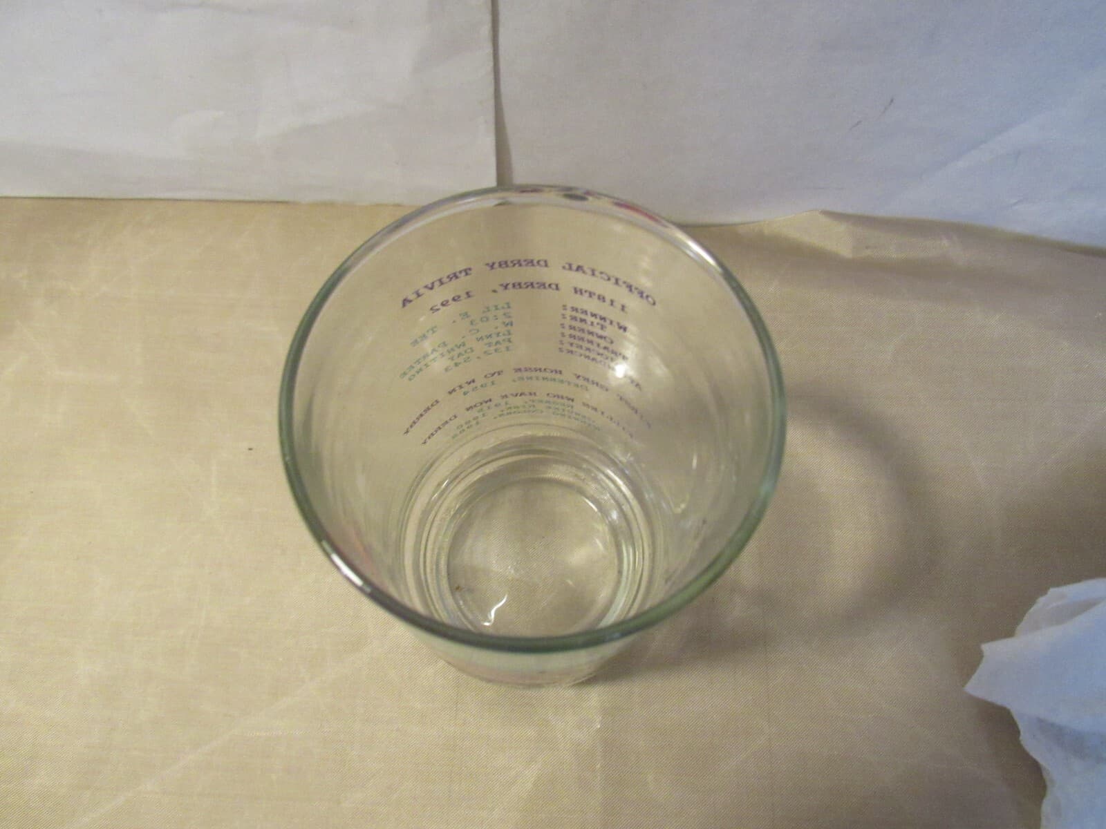 119th Kodak Kentucky Derby Trivia Glass 1993 Horse Racing W49S - Thumbnail 6