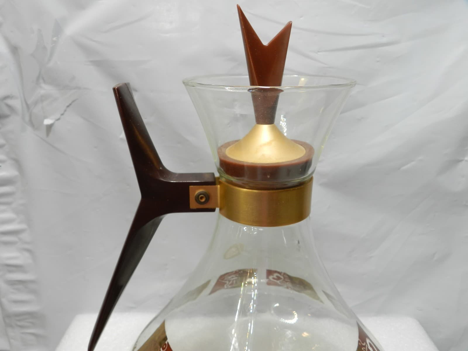 Vintage Retro MCM Inland Glass Atomic Starburst Coffee Carafe 60s (H23S) - Thumbnail 3