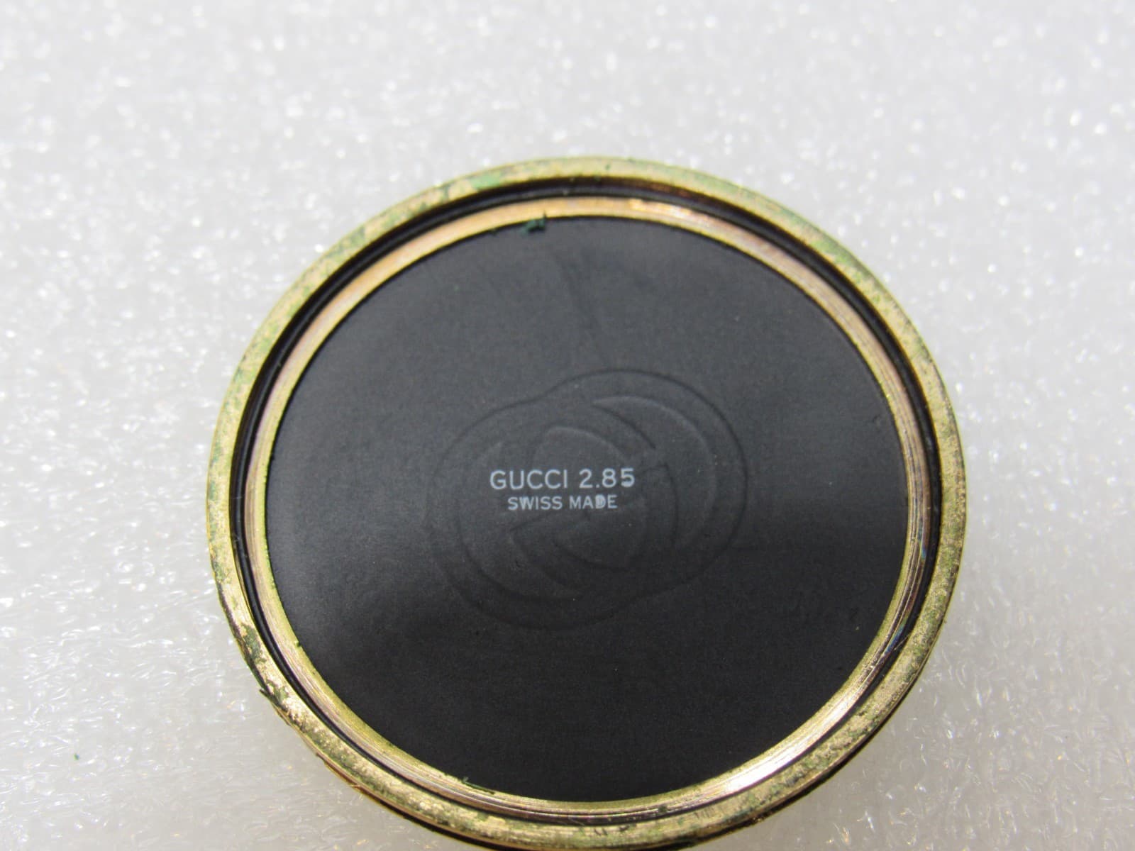Vintage Mens GUCCI 2000M Black Dial Enamel Swiss Quartz Wristwatch (I92J) - Thumbnail 11
