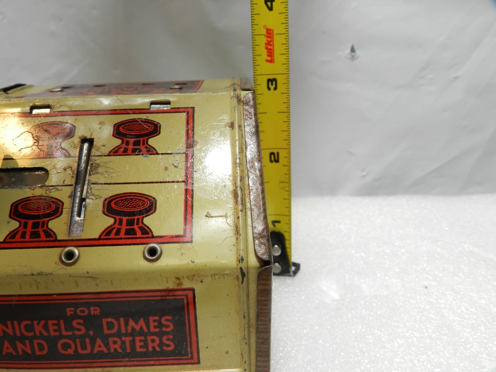 Vintage Tricoin Register Bank Tin Savings Band (H25S) - Thumbnail 10