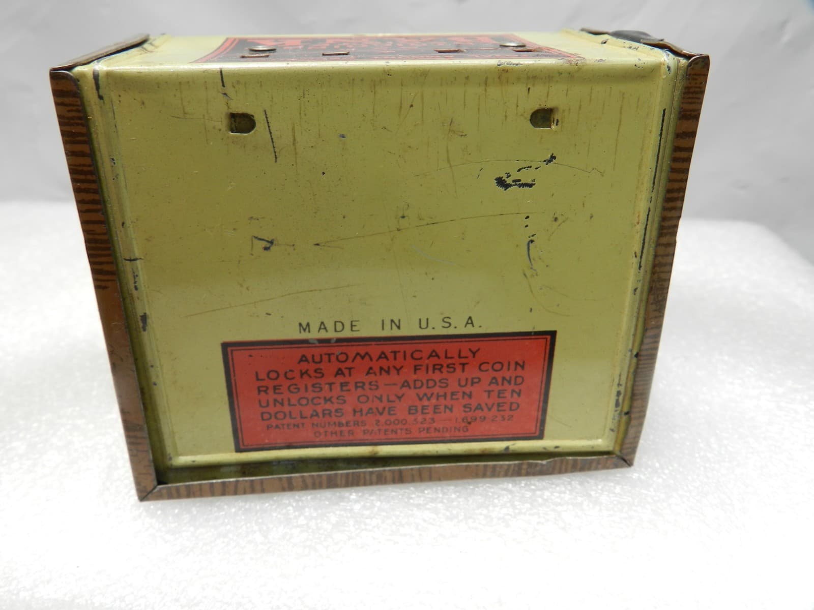 Vintage Tricoin Register Bank Tin Savings Band (H25S) - Thumbnail 4