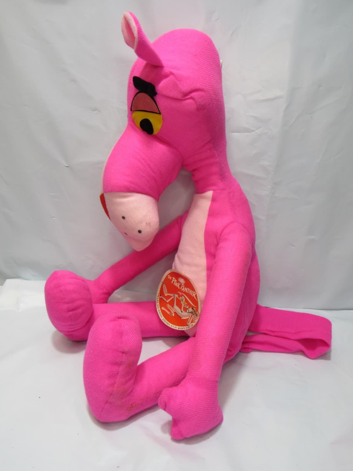 Pink Panther Plush Stuffed 1964 MIRISCH-GEOFFREY Mighty Star 21" W/ Tags T49JJ - Thumbnail 7