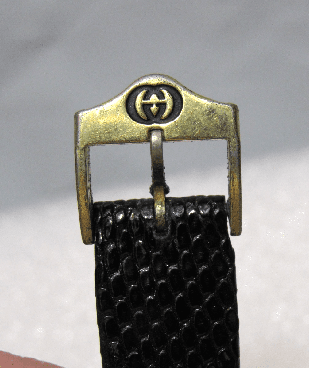 Vintage Mens GUCCI 2000M Black Dial Enamel Swiss Quartz Wristwatch (I92J) - Thumbnail 16