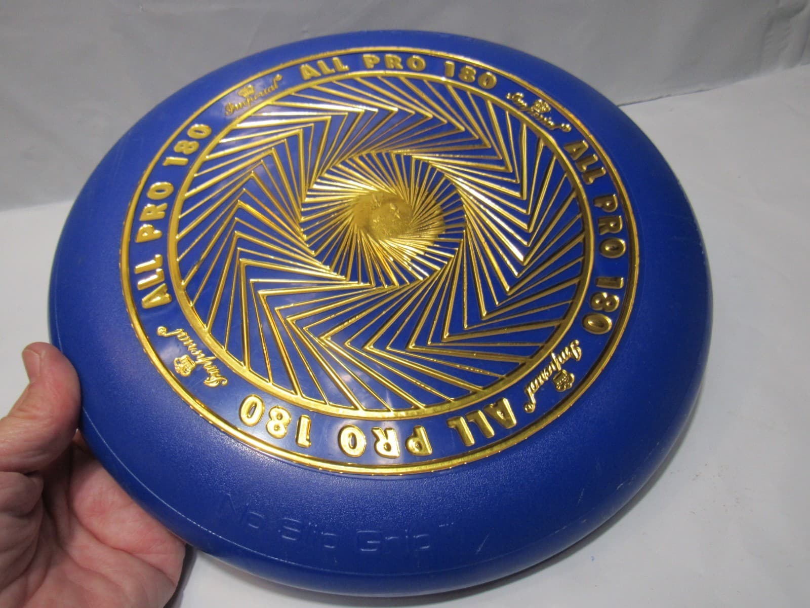 Vintage IMPERIAL All Pro 180 Championship Flying Disc Frisbee 2001 BLUE (T47JJ - Thumbnail 3