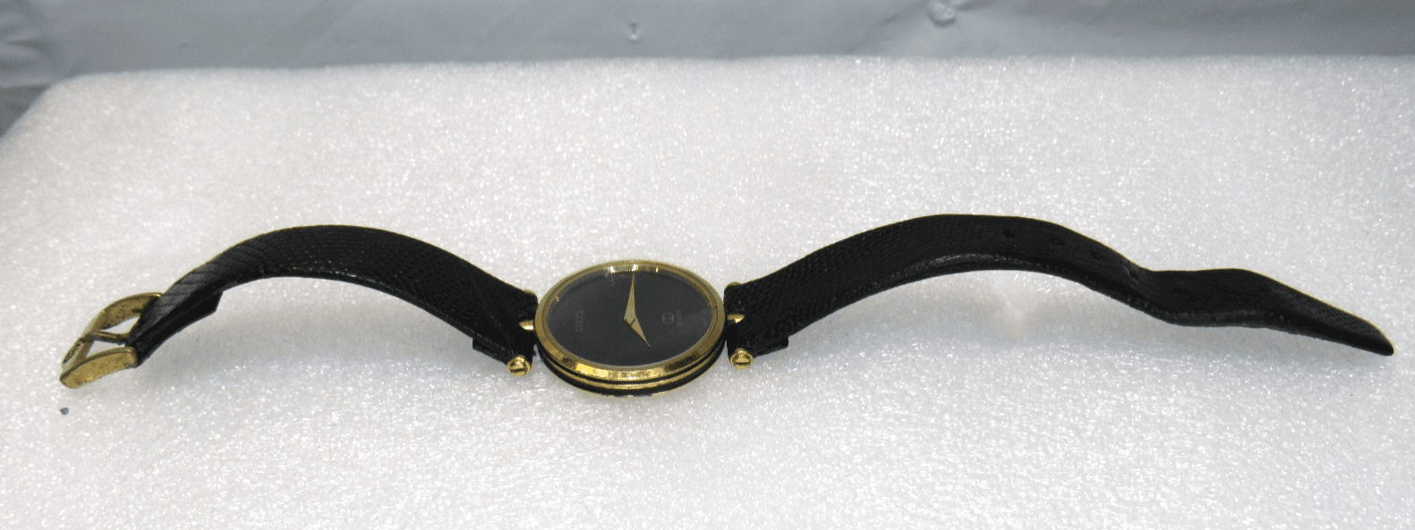 Vintage Mens GUCCI 2000M Black Dial Enamel Swiss Quartz Wristwatch (I92J) - Thumbnail 8