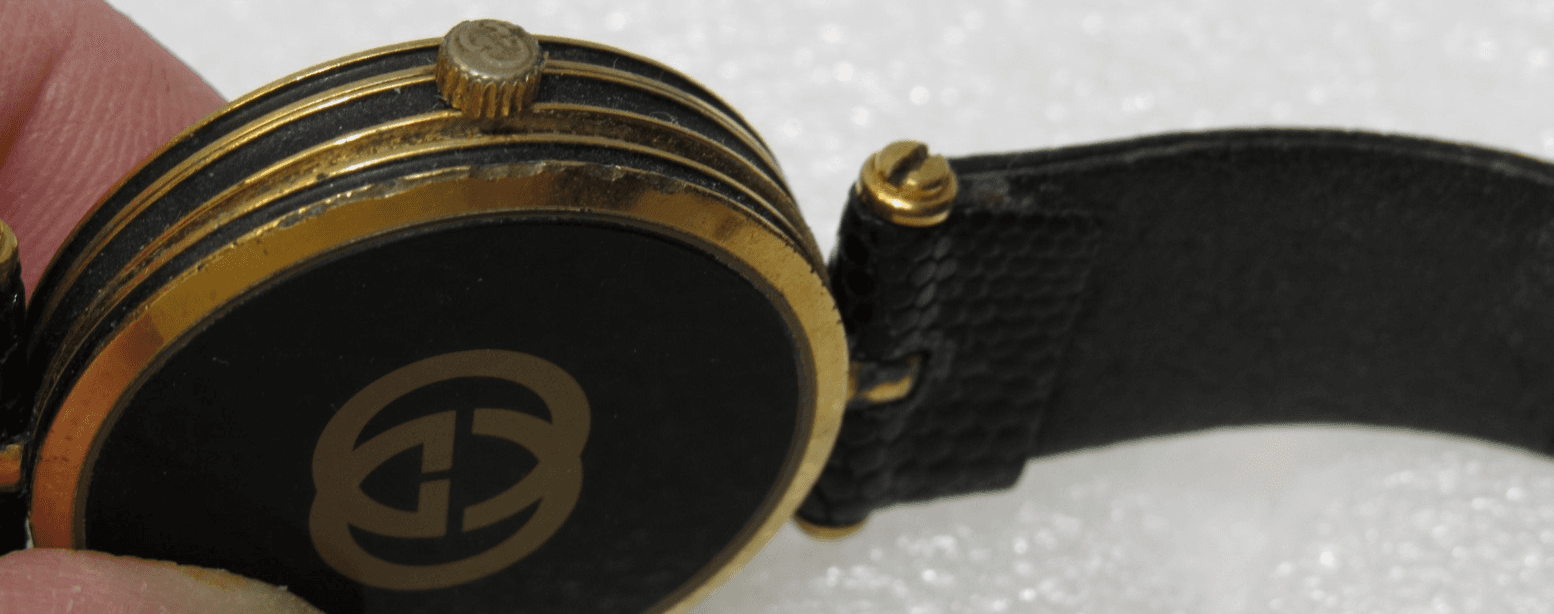 Vintage Mens GUCCI 2000M Black Dial Enamel Swiss Quartz Wristwatch (I92J) - Thumbnail 13