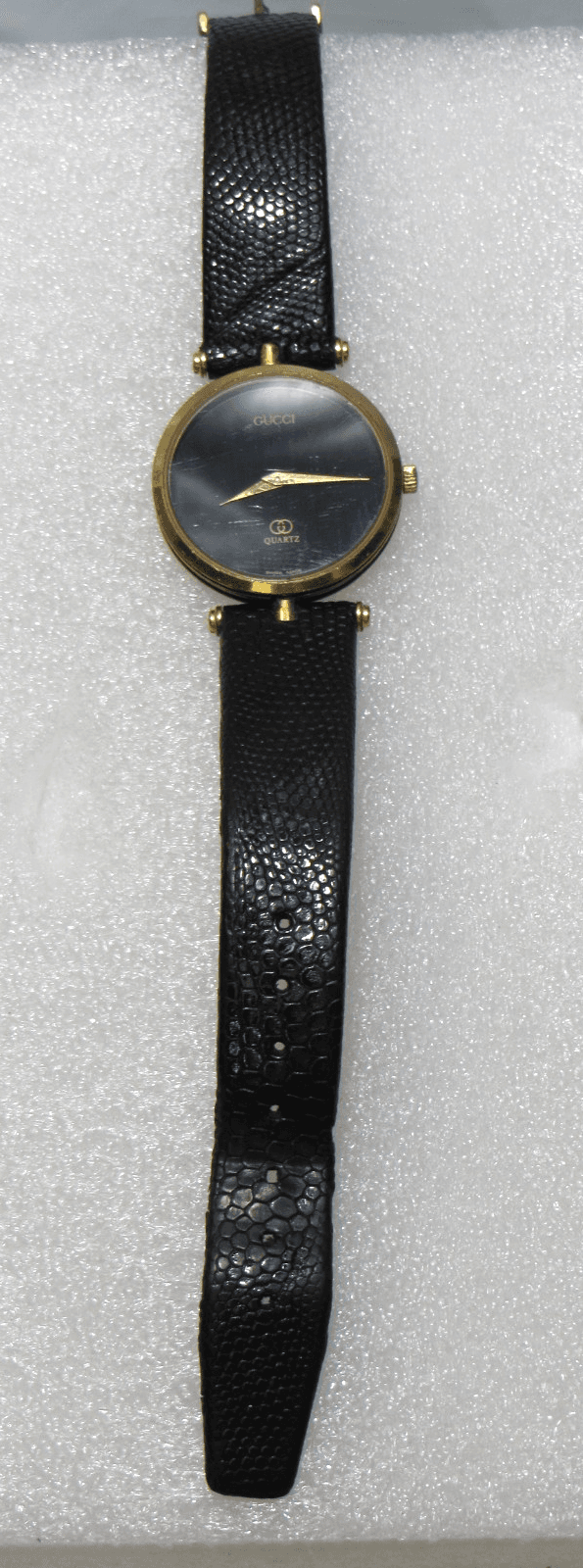 Vintage Mens GUCCI 2000M Black Dial Enamel Swiss Quartz Wristwatch (I92J) - Thumbnail 2
