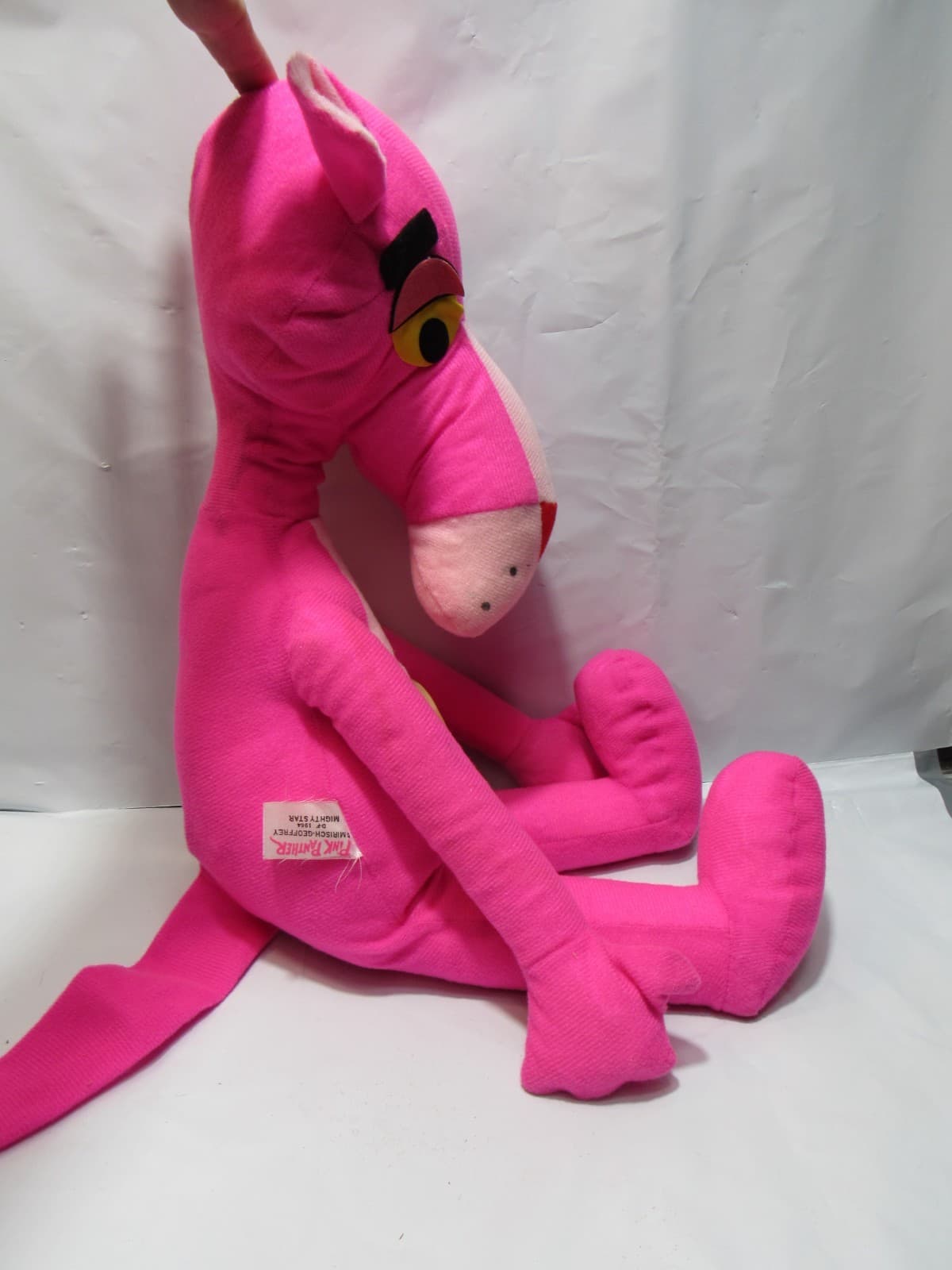 Pink Panther Plush Stuffed 1964 MIRISCH-GEOFFREY Mighty Star 21" W/ Tags T49JJ - Thumbnail 3