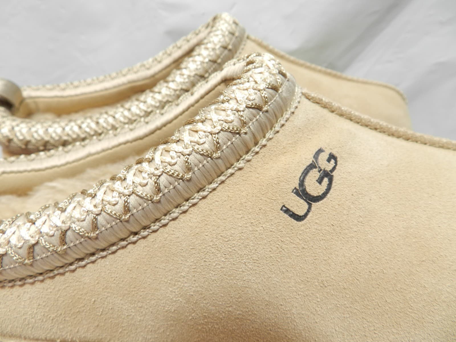 UGG Tazz Sand Platform Womens Shoes 1122553 Slippers Suede Sz 8 US (H30K) - Thumbnail 7