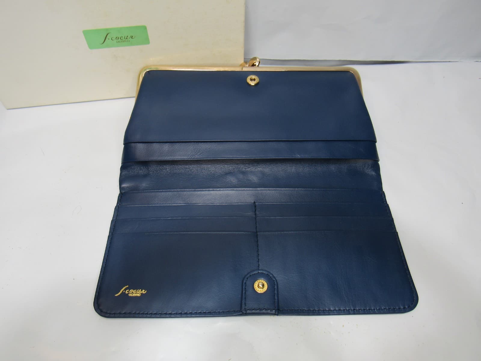 New S. Coeur Morpho Womens Navy Blue Clutch Wallet (T54JJ) - Thumbnail 4