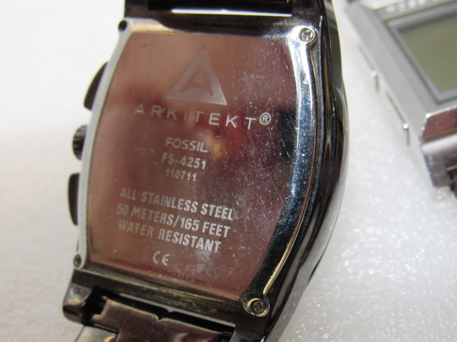 5 Vintage Mens Fossil / Seiko Wrist Watch Lot FS-4531 FS-4251 JR-9304 (i95j) - Thumbnail 6