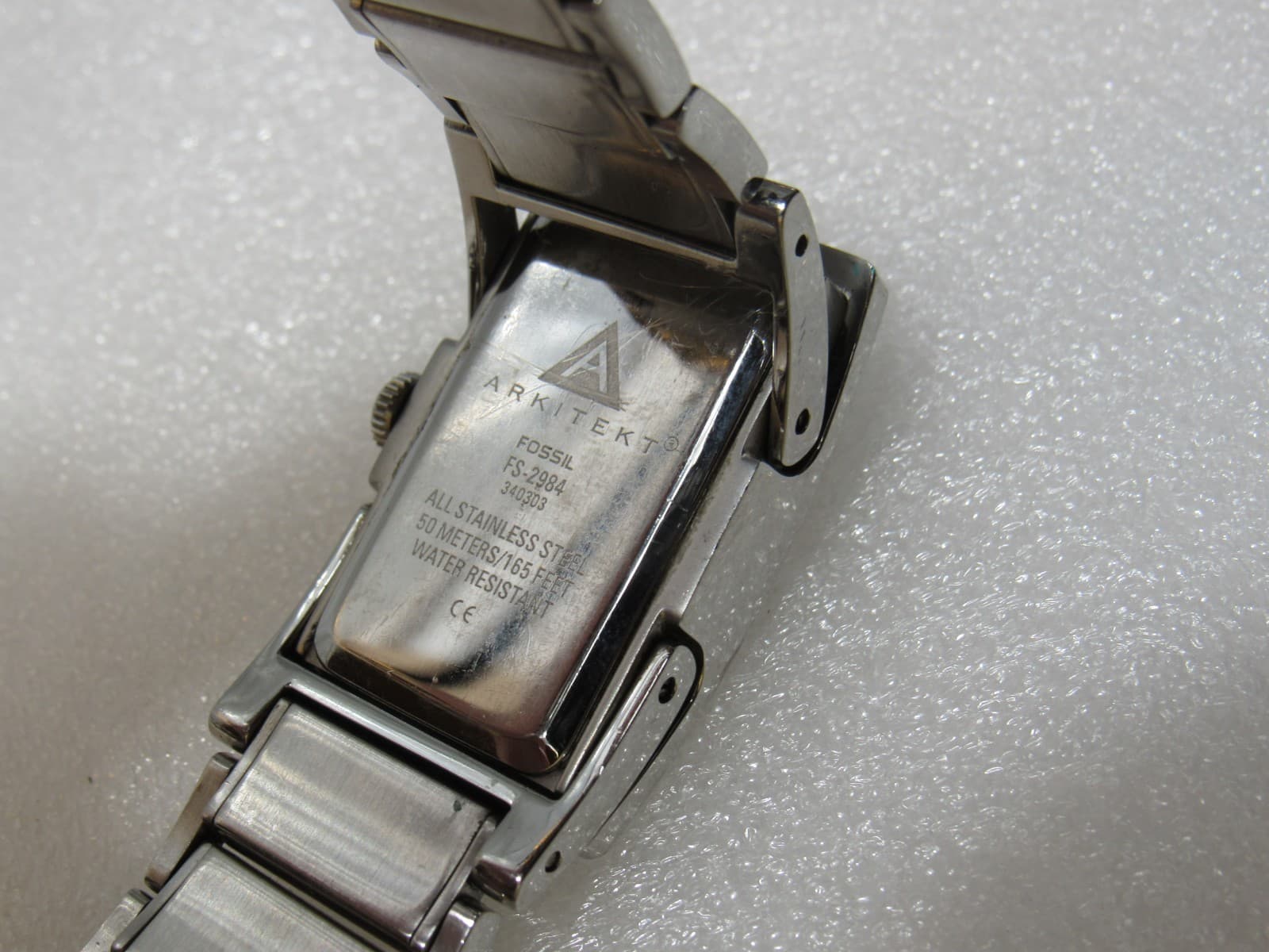 3 Vintage Mens Fossil / Seiko Wrist Watch Lot FS-3028 FS-2984 8620-5140 (i94j) - Thumbnail 8
