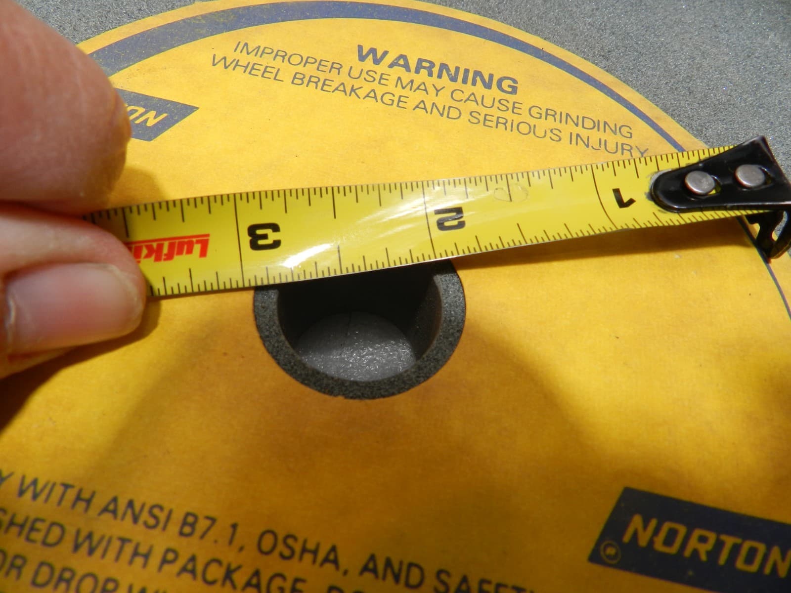 2 - Norton Grinding Wheel 39C100-J8VK 10"x1"x7/8" 2485 speed RPM (H35J) - Thumbnail 11