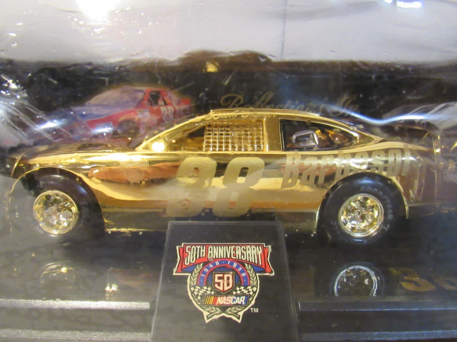 1998 #38 ELTON SAWYER BARBASOL RACING CHAMPIONS 1/24 24K Gold Series J53K - Thumbnail 2