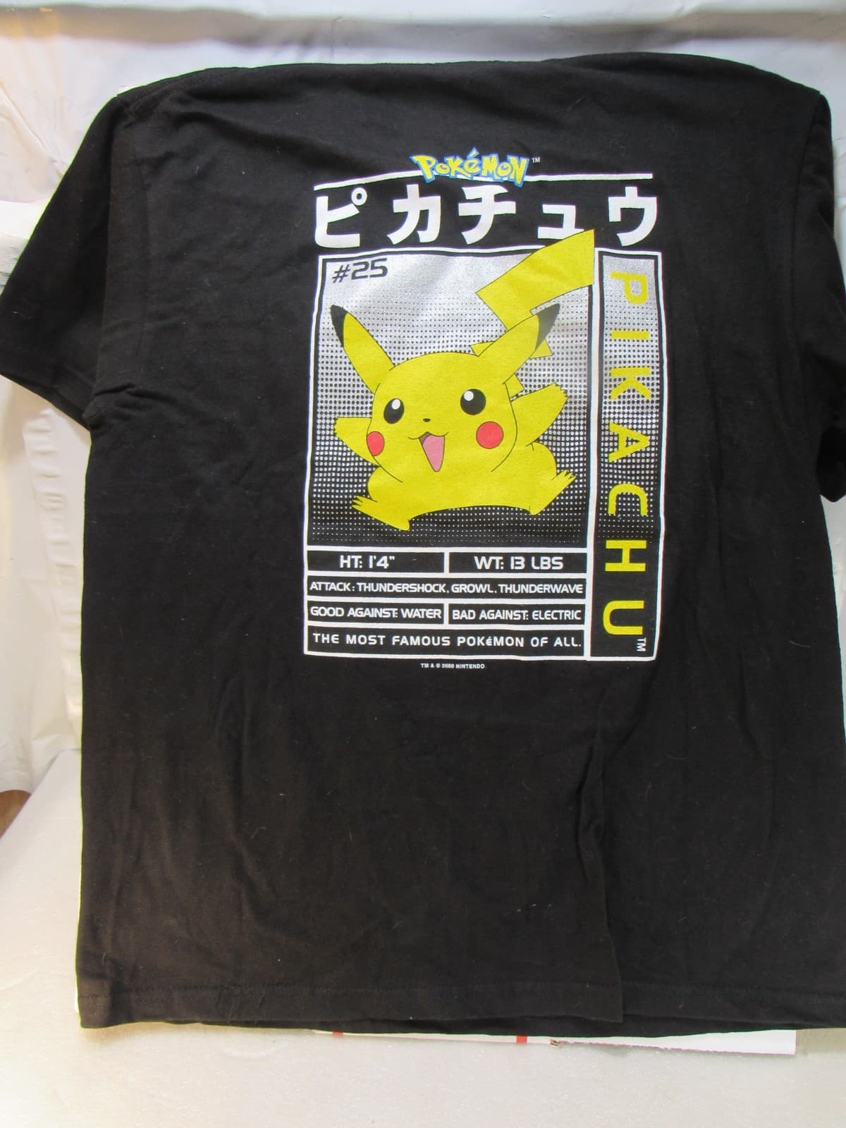 Vintage Rare Pokemon Pikachu Double Sided T Shirt Unworn SZ Large (Y2JJ) - Thumbnail 16